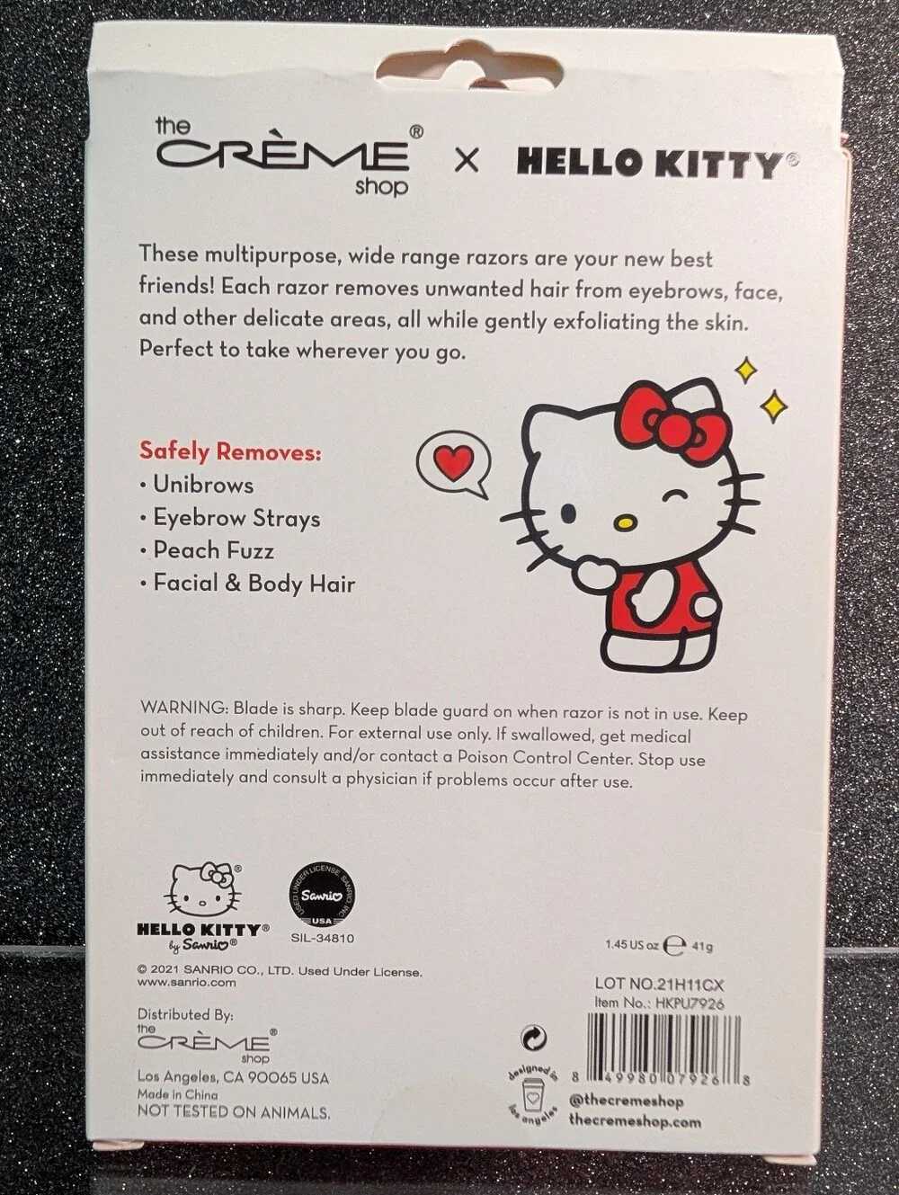 The Crème Shop x Hello Kitty Prepped Up! Dermaplane & Sculpt Razors Set Of 6